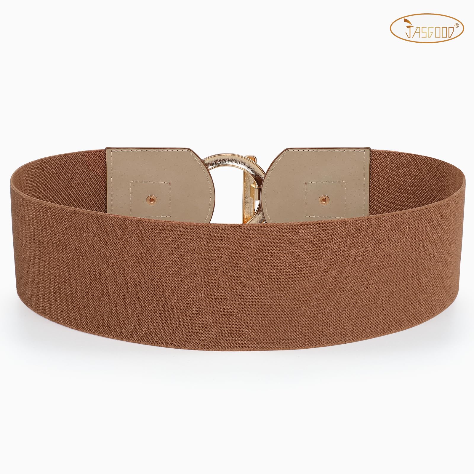 JASGOOR Women's Stretchy Wide Elastic Waist Belt - Fashionable Adjustable Dress Belt for Dresses, Skirts & Pants - Perfect for Office, Party & Casual Wear