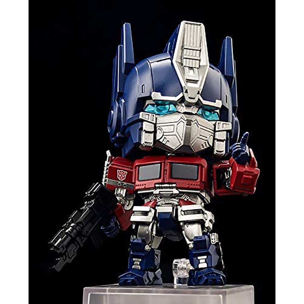 Transformers Q Version Optimus Prime Action Figure - 10CM Movable Collectible Toy for Kids 8+ | Perfect for Birthday Gifts, Room Decor & Anime Fans Collection