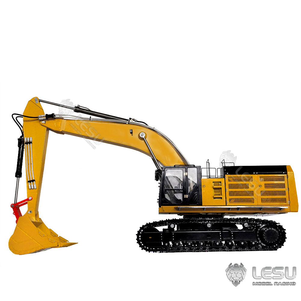 LESU 1/14 Scale Hydraulic RC Excavator 374F - Fully Assembled & Painted Radio Controlled Digger with Metal Protective Fences & Hydraulic Quick Coupler Bucket - Perfect for Construction Enthusiasts, Collectors, and RC Hobbyists