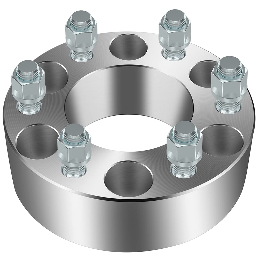 6x135 to 6x135 Wheel Spacers Adapters 2 Inch 6 Lug Wheel Spacer Kit with 14x2 Lug Nuts (87.1mm CB) - Compatible with 2003-2017 Ford Expedition & 2004-2017 Ford F-150 (4PCS) - Enhance Stance & Clearance for Off-Roading & Custom Wheels