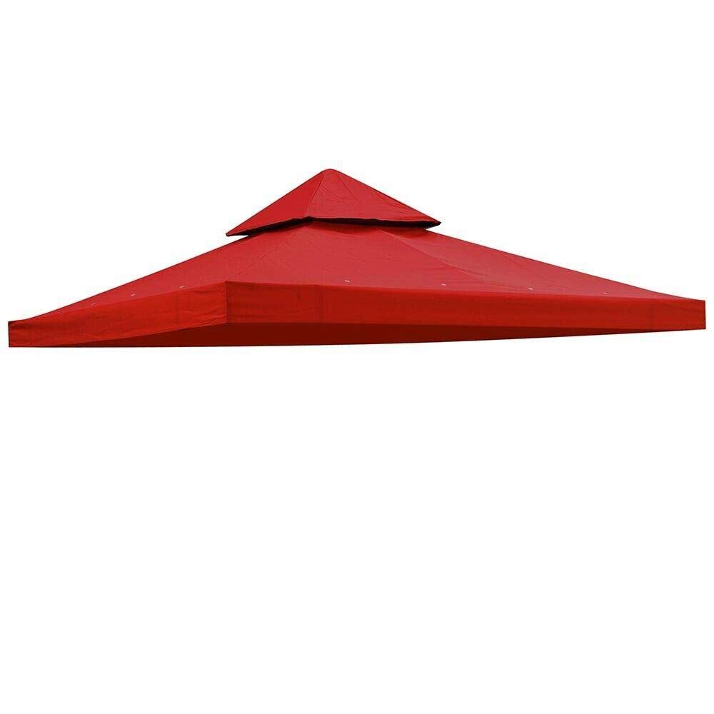 10'x10' Siness Gazebo Canopy Replacement - 2-Tier UV30 Sunshade Cover for Patio, Pavilion & Outdoor Furniture - Perfect for Backyard, Garden, Poolside & Camping