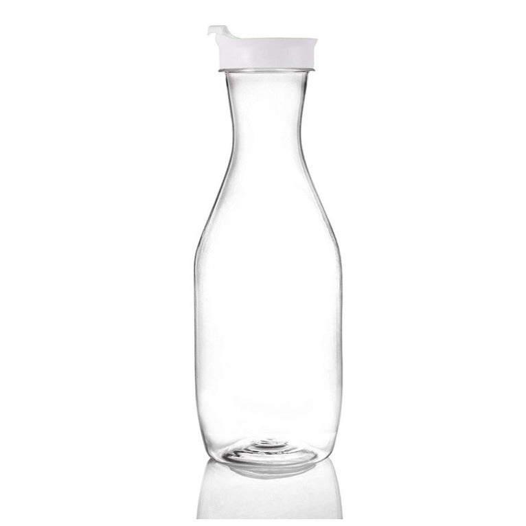 50 oz Clear Plastic Pitcher with Lid - BPA Free, Leak Proof Water Jug for Iced Tea, Lemonade & Cold Drinks - Perfect for Parties, Picnics & Outdoor Activities (1 Pack)