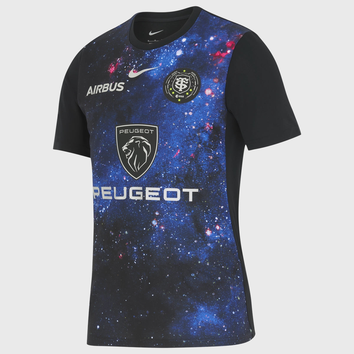 Nike Toulouse Pre Match Rugby Shirt 2025 - Black Rugby Jersey for Men | Perfect for Rugby Games, Training & Fan Support