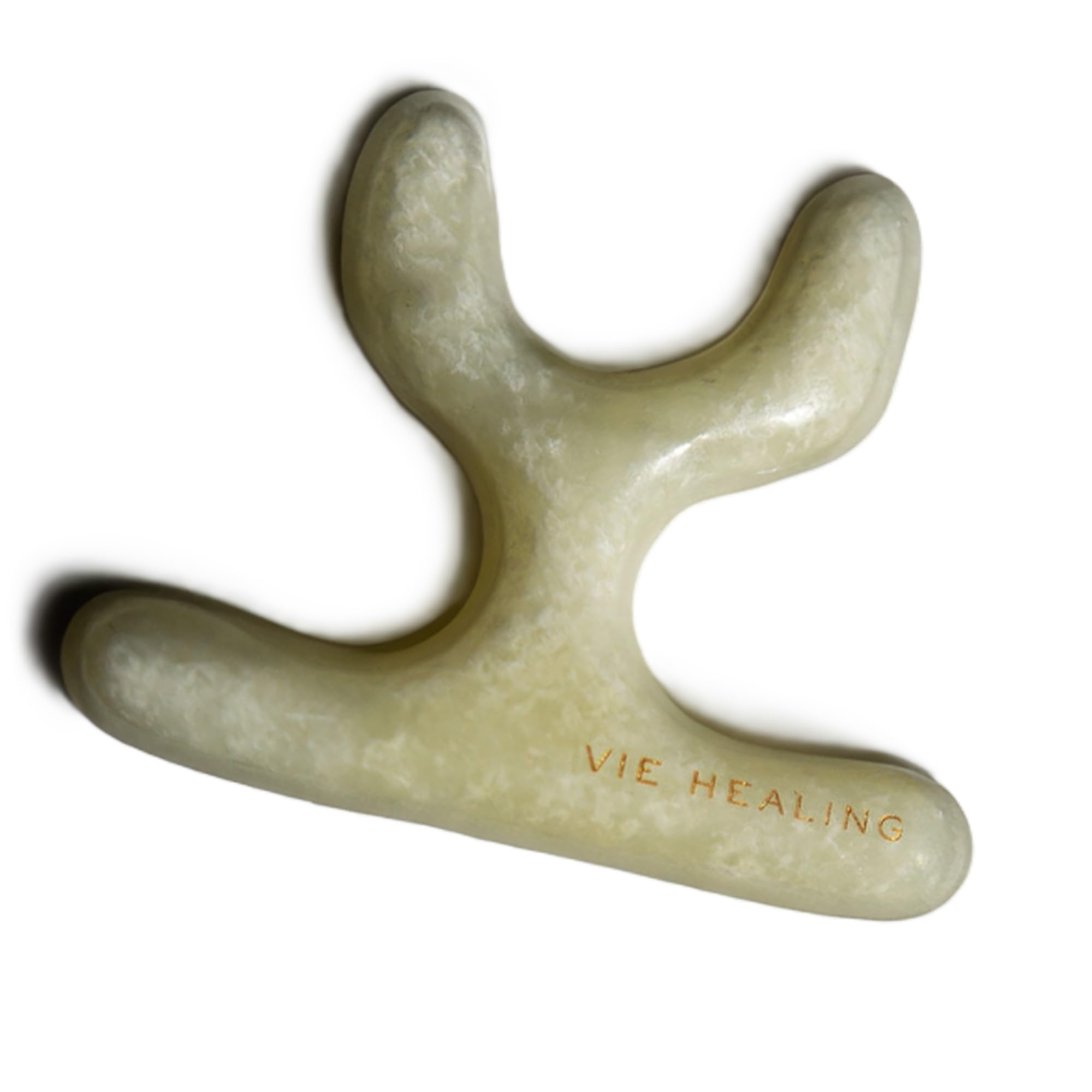 Premium Gua Sha Tool for Face & Body - Natural Jade Stone Massager for Skin Rejuvenation, Lymphatic Drainage & Relaxation - Perfect for Self-Care, Spa Days & Holistic Wellness (Green)