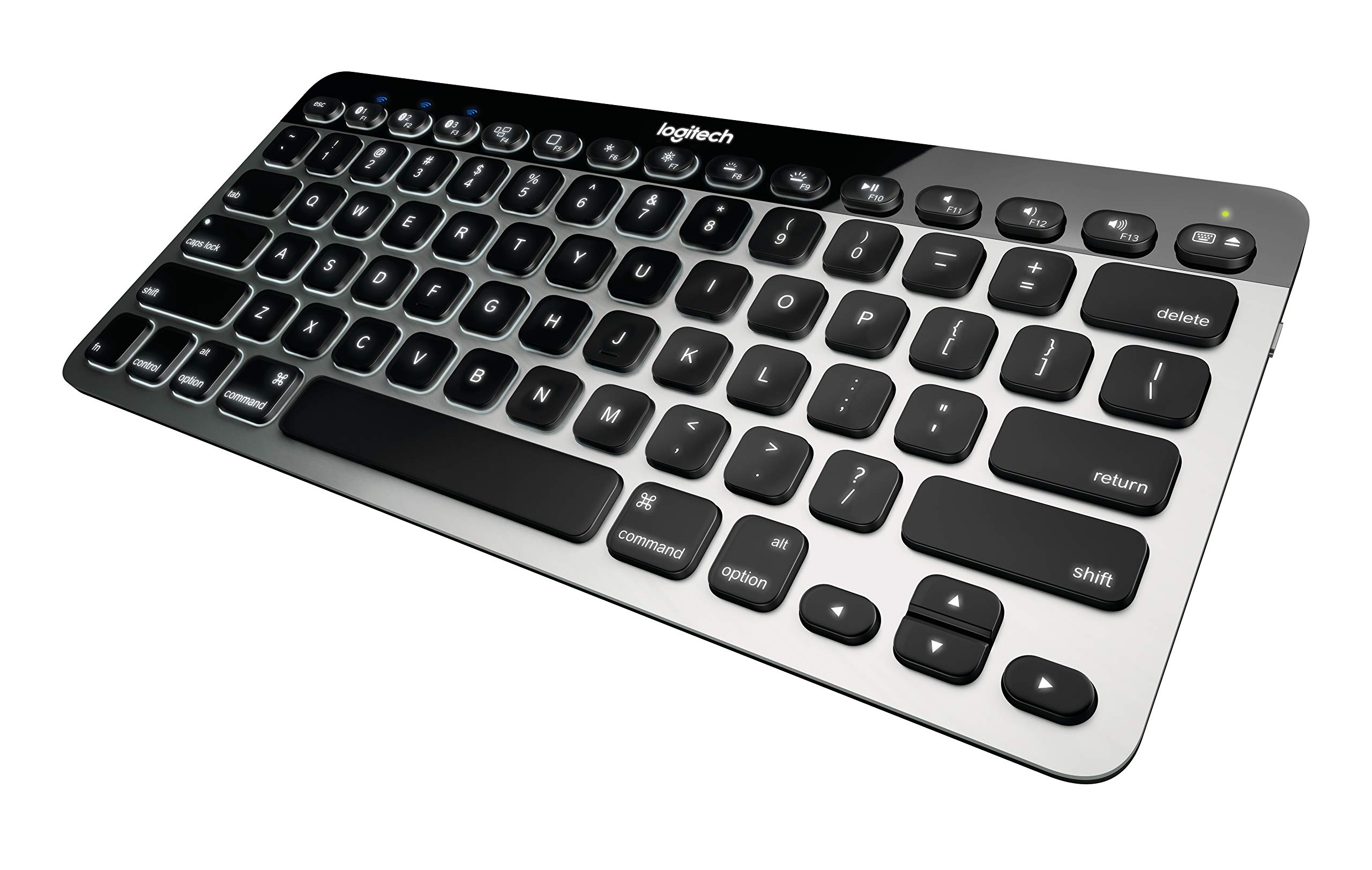 Logitech K811 Wireless Bluetooth Keyboard for Mac, iPad, iPhone & Apple TV - Multi-Device Easy-Switch Backlit Keyboard for Home Office & Entertainment Use