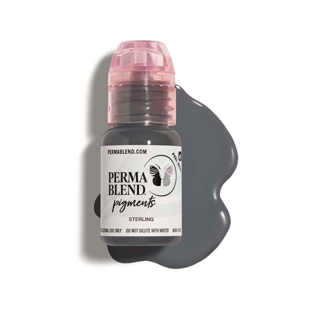 Perma Blend Sterling Pigment - Professional Tattoo Ink Set for Artists - Perfect for Tattooing, Permanent Makeup & Body Art
