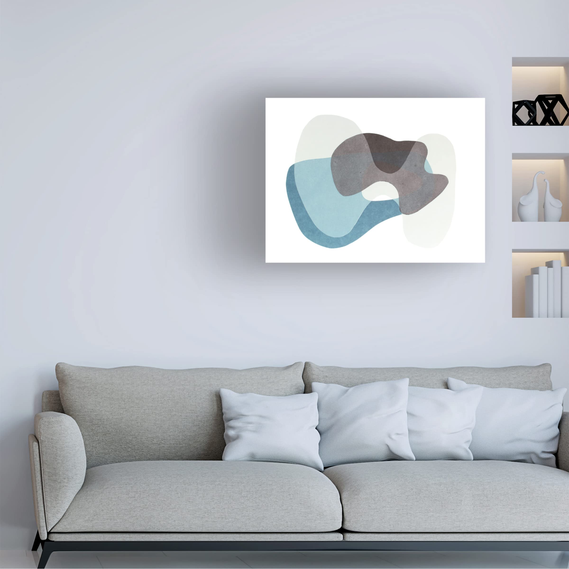 Rob Delamater 'Homage to Eames III' Canvas Wall Art Print - Modern Home & Office Decor for Living Room, Bedroom, or Workspace