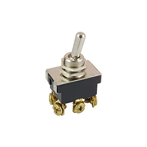 NTE Electronics SW-TOGGLE DPDT 20A Toggle Switch - 5 Pack | Heavy Duty On/Off Switch for Industrial Equipment, Audio Systems & Automotive Applications