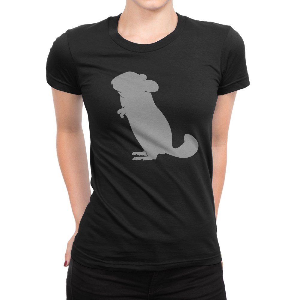 Gbond Apparel Women's Soft Chinchilla Print Short Sleeve T-Shirt - Casual Comfort Top for Everyday Wear, Lounge & Outings