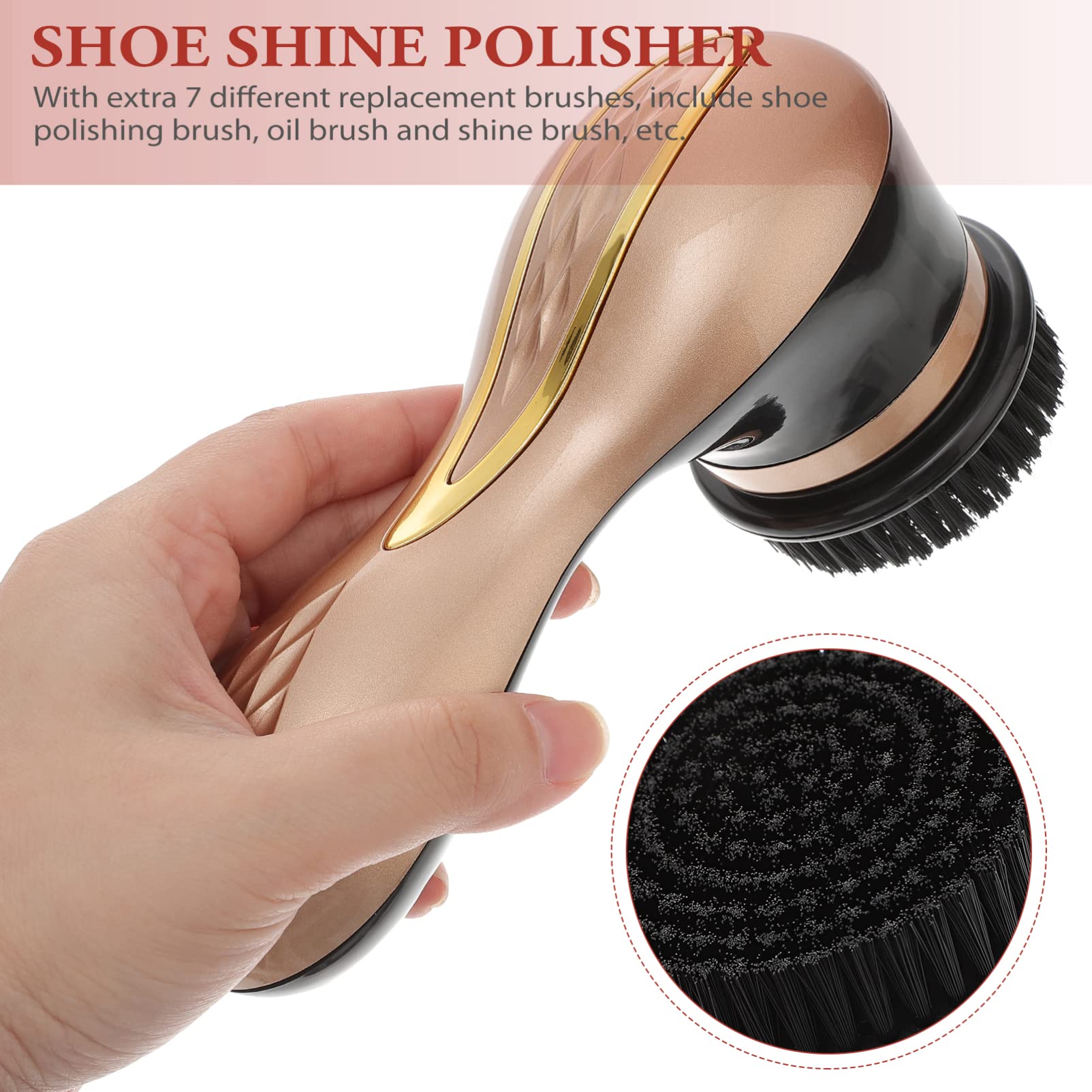 Electric Shoe Polisher & Shine Brush for Leather Shoes - Perfect for Home, Office, and Travel Shoe Care