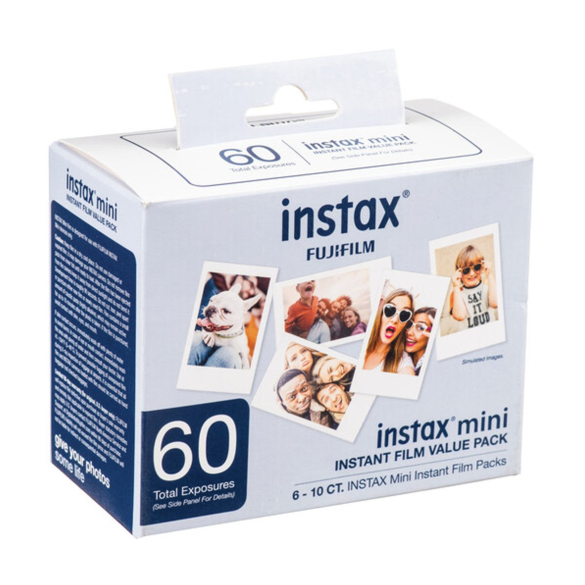 Fujifilm INSTAX Mini Value Pack Instant Film (60 Exposures) - Compatible with Mini 7/8/9/11/40/90 Cameras - Perfect for Parties, Travel & Scrapbooking