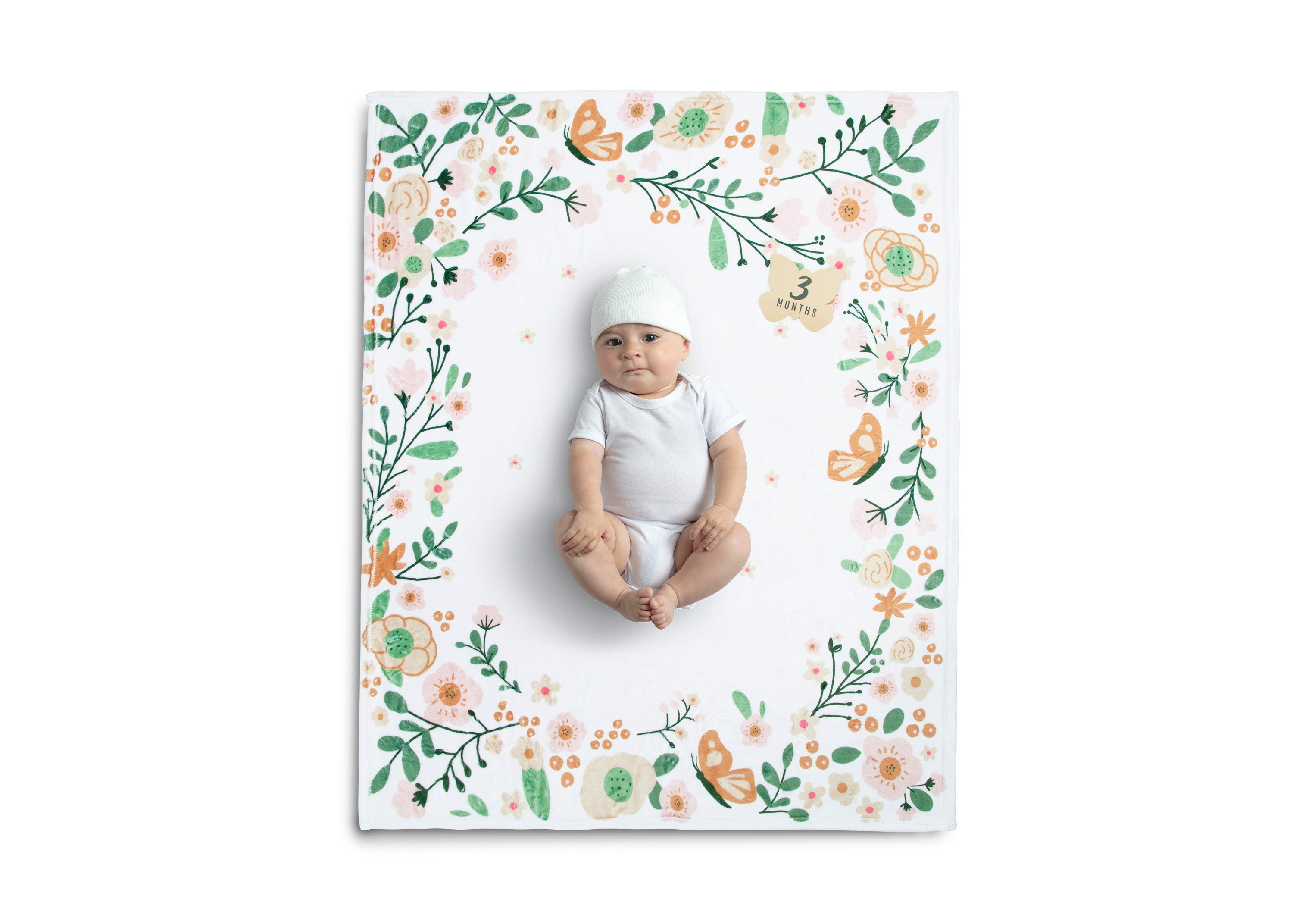 Milestone Baby Blanket - Soft & Breathable Swaddle Blanket for Newborns & Infants - Perfect for Nursery, Photo Shoots & Special Occasions