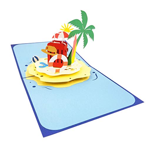 Beach Pop Up Card (Island Luggage)