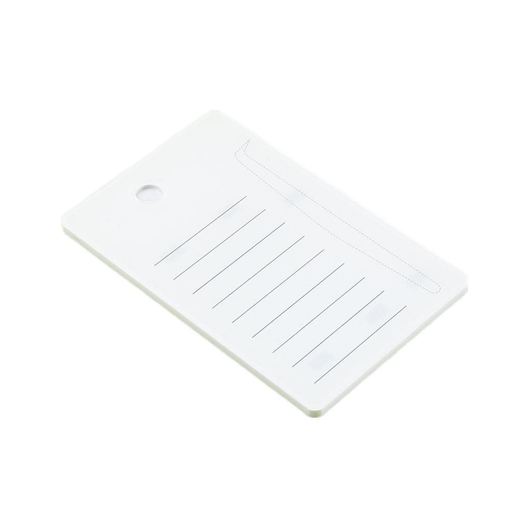 Professional Acrylic Eyelash Extension Palette - False Eyelash Organizer with Adhesive Glue & Tweezers - Individual Lash Holder Tray for Salon & Home Use (White) - Perfect for Lash Artists & DIY Beauty Enthusiasts