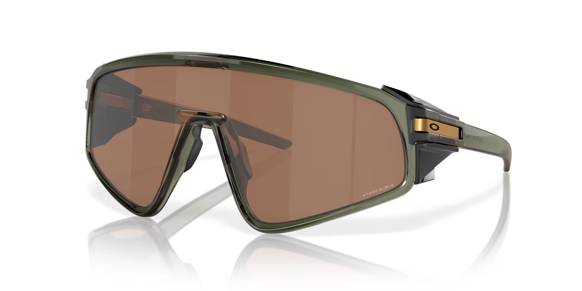Oakley Latch Panel Sunglasses - Olive Ink Frame with Prizm Tungsten Lenses for Outdoor Sports & Driving