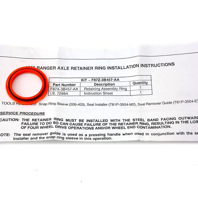 Ford F87Z-3B457-AA Retaining Ring - Genuine OEM Replacement Part for Ford Vehicles | Perfect for Transmission, Engine & Axle Assembly Repairs