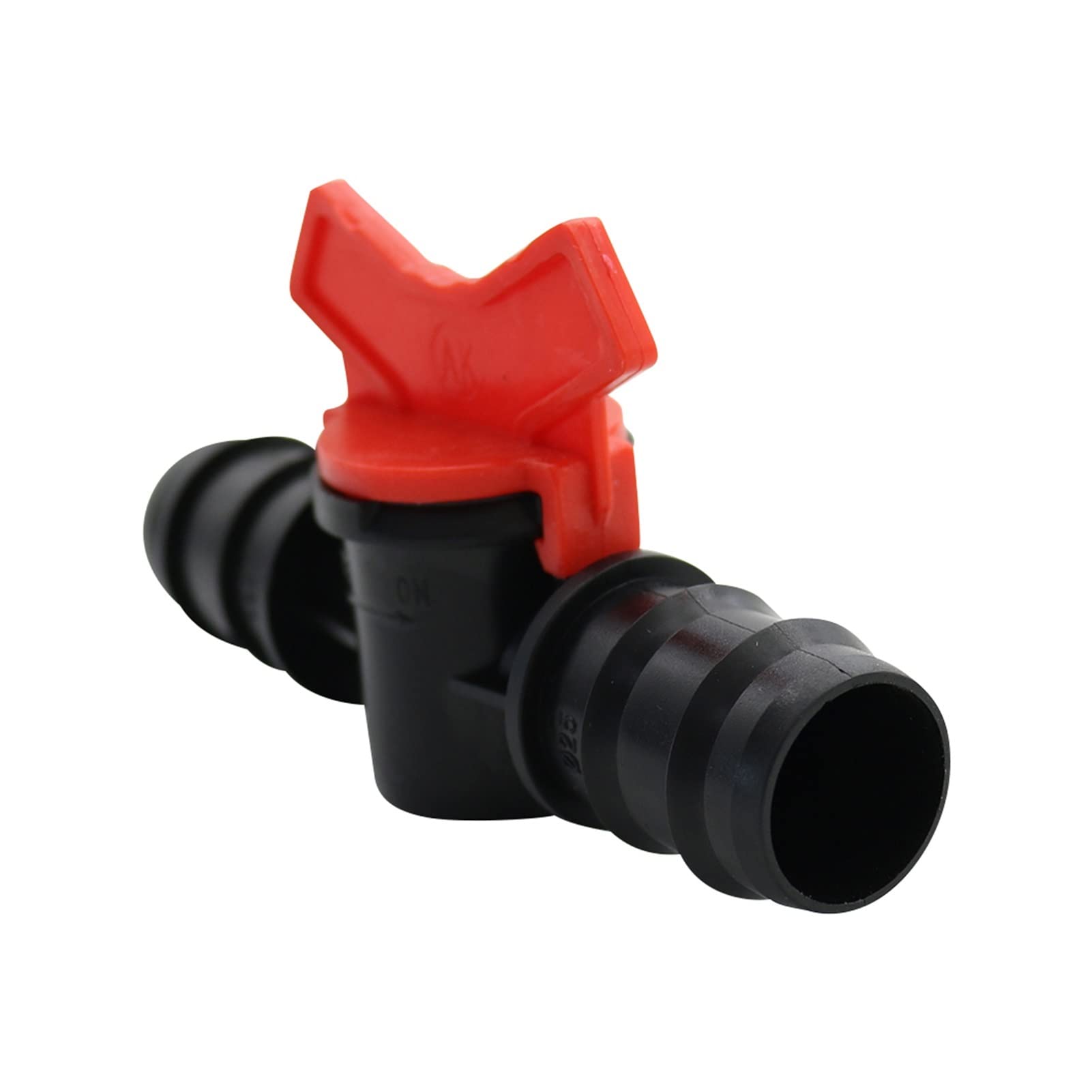 AGOUNOD 20mm PVC Hose Barb Two-Way Plastic Ball Valve - 1/2 Inch Plastic Plate Valve for Aquarium, Garden & Micro Irrigation Systems | Water Flow Control Connector for Ponds, Hydroponics & Drip Irrigation