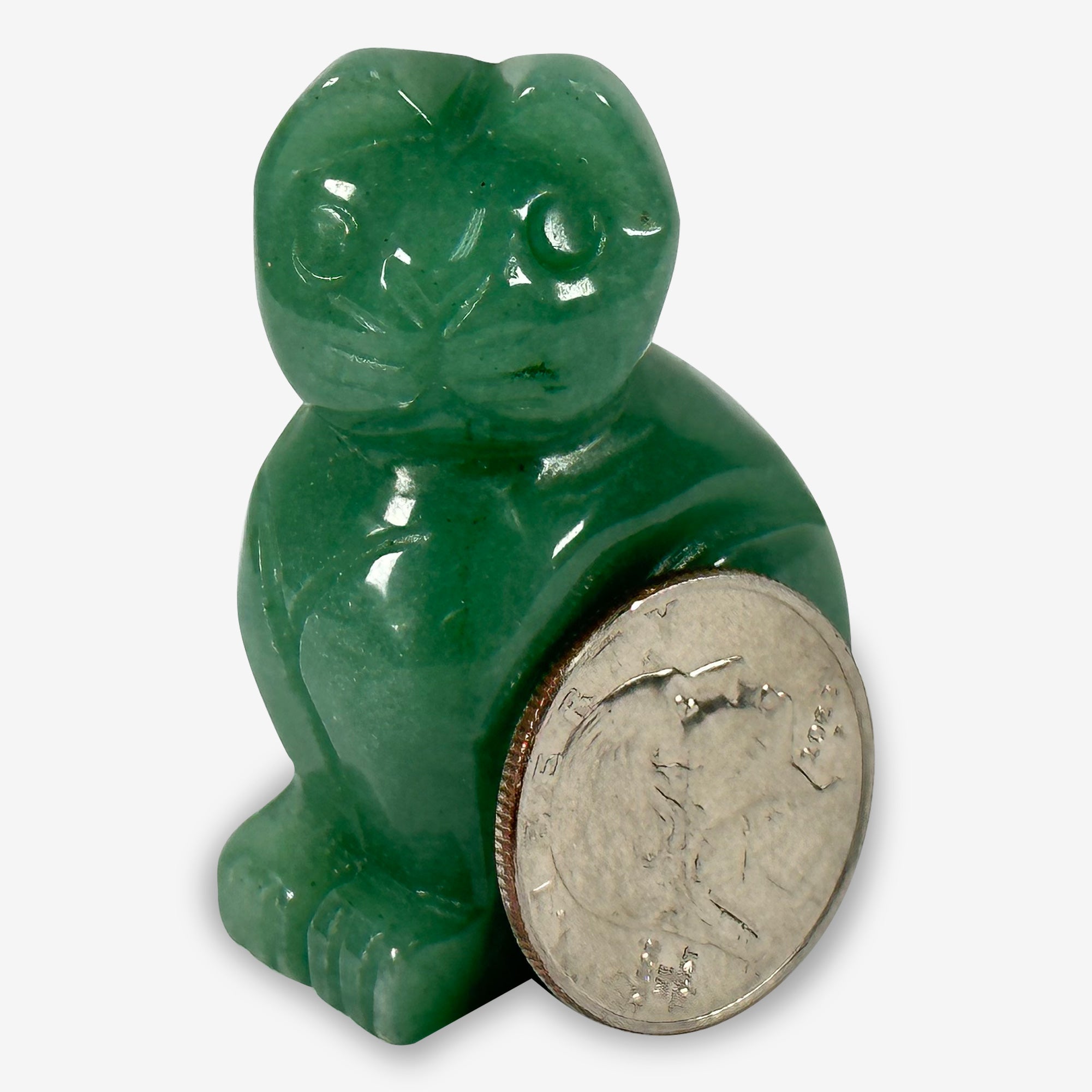 Hand Carved Aventurine Cat Gemstone Figurine - Natural Stone Animal Sculpture for Home Decor, Feng Shui, and Gift Giving
