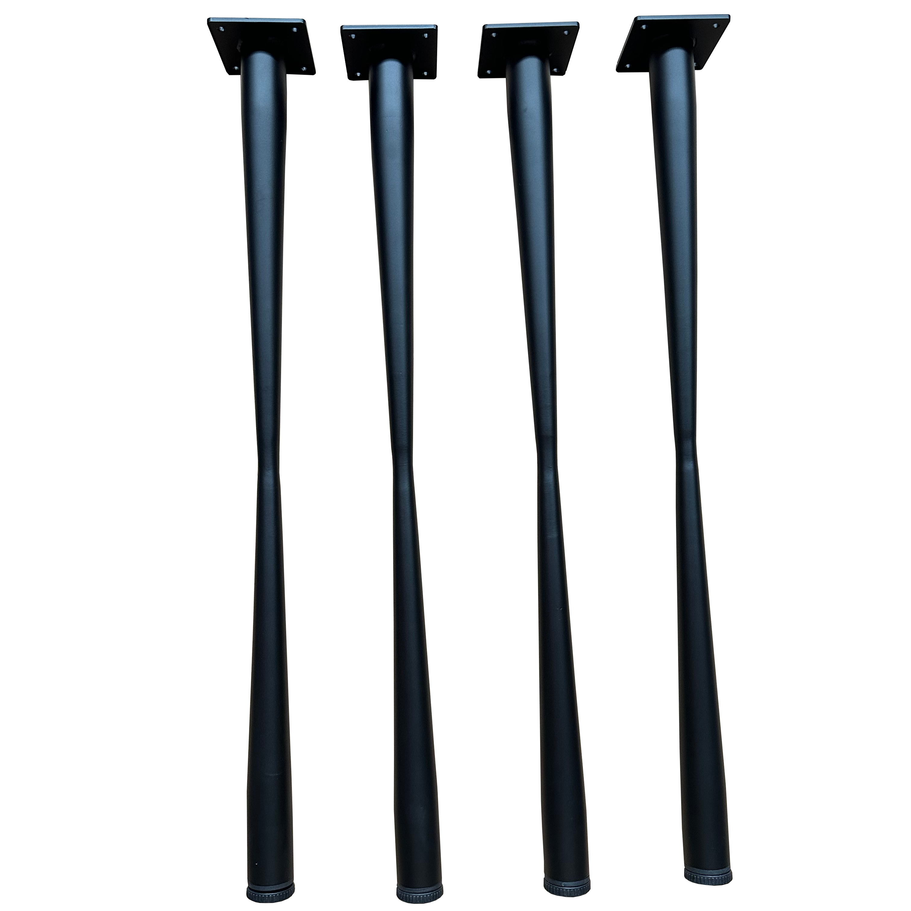 G800726 71cm Straight Dining Table Legs Set of 4 - 3 Color Options (Black, White, Natural) - Perfect for Modern Kitchen, Restaurant, and DIY Furniture Projects