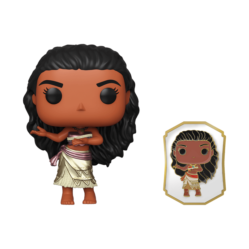 Disney Princess Moana Gold Collectible Pin #1162 - Limited Edition Character Pin for Disney Fans, Collectors, and Gift Giving