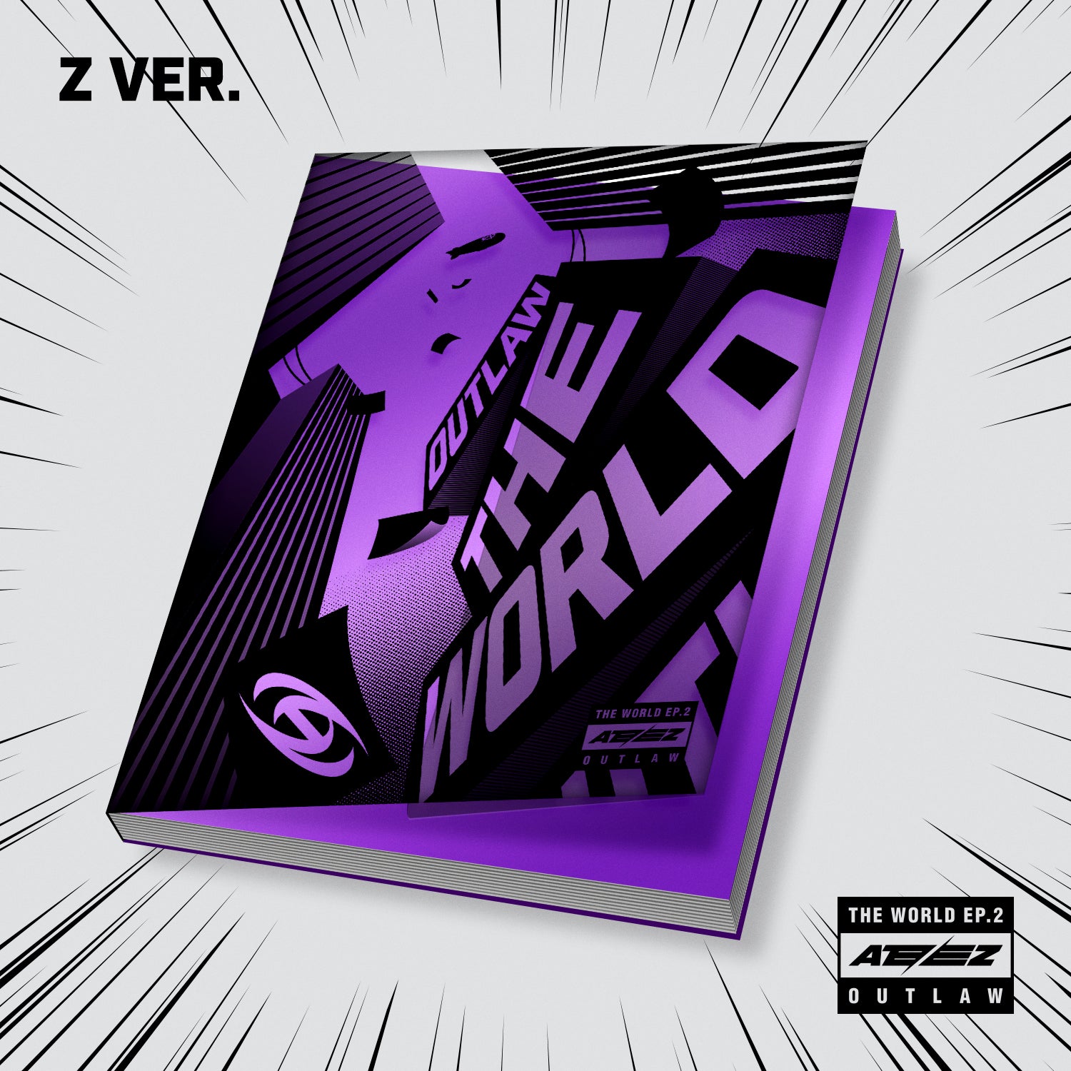 ATEEZ 9th Mini Album 'THE WORLD EP.2: OUTLAW' - Kpop Music CD with Photobook & Poster - Perfect for Kpop Fans Collection & Gift Giving