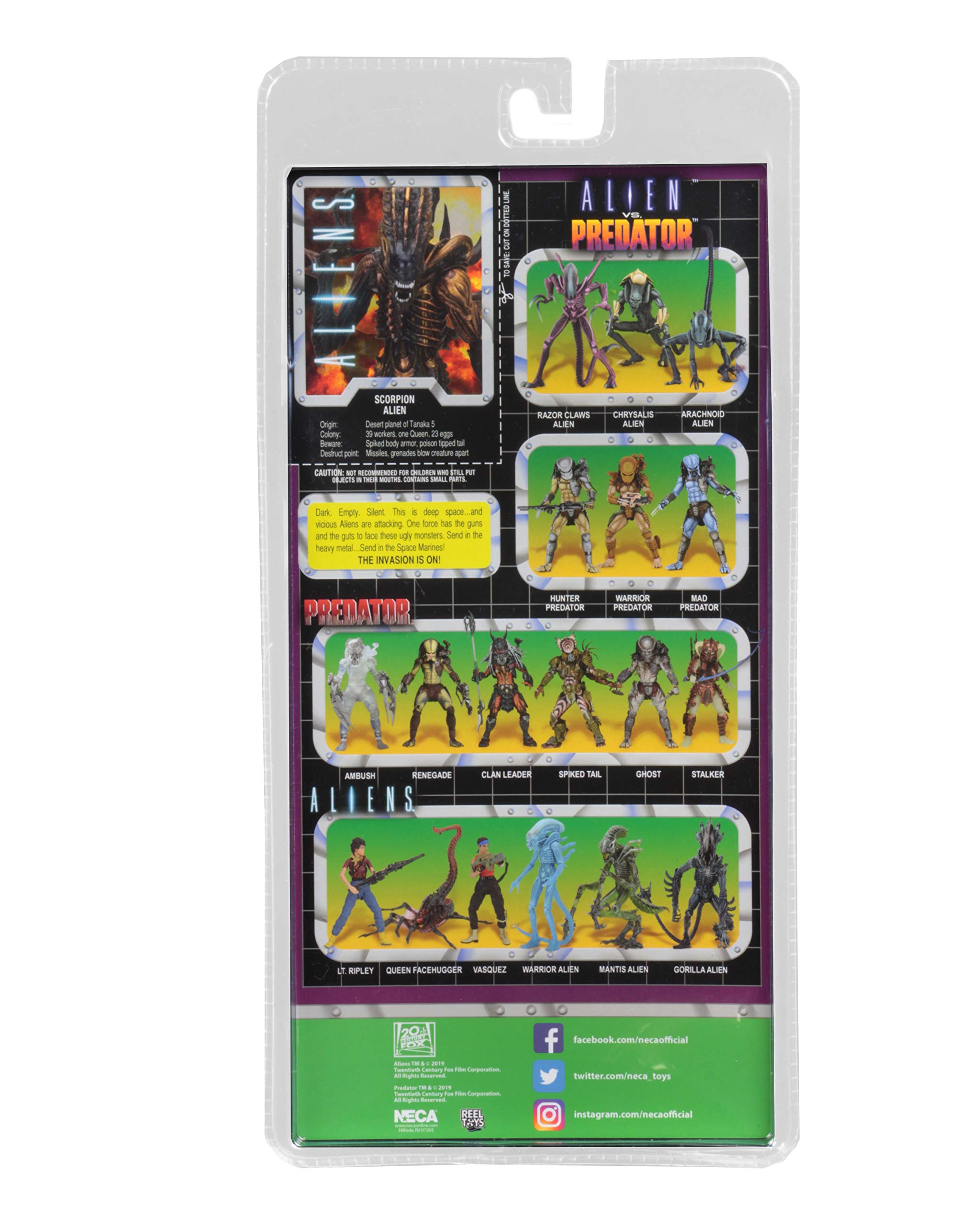 NECA Aliens 7-Inch Scale Action Figure Series 13 Scorpion - Xenomorph Collectible Toy for Sci-Fi Fans & Movie Enthusiasts - Perfect for Display, Collecting, and Role-Playing Scenes