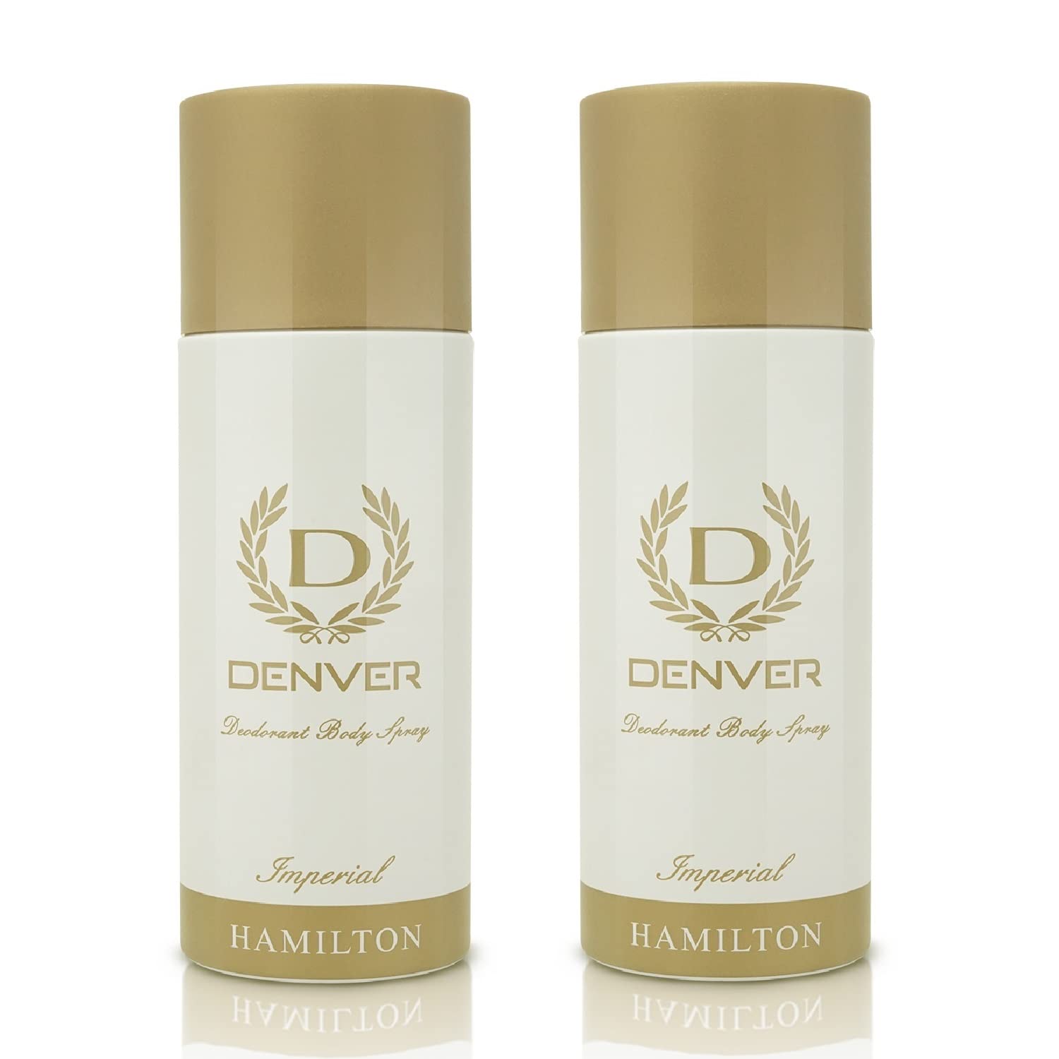 DENVER Imperial Deodorant for Men - 2 Pack (165ML Each) | Long Lasting Body Spray, 48-Hour Odor Protection | Gym, Work & Daily Freshness