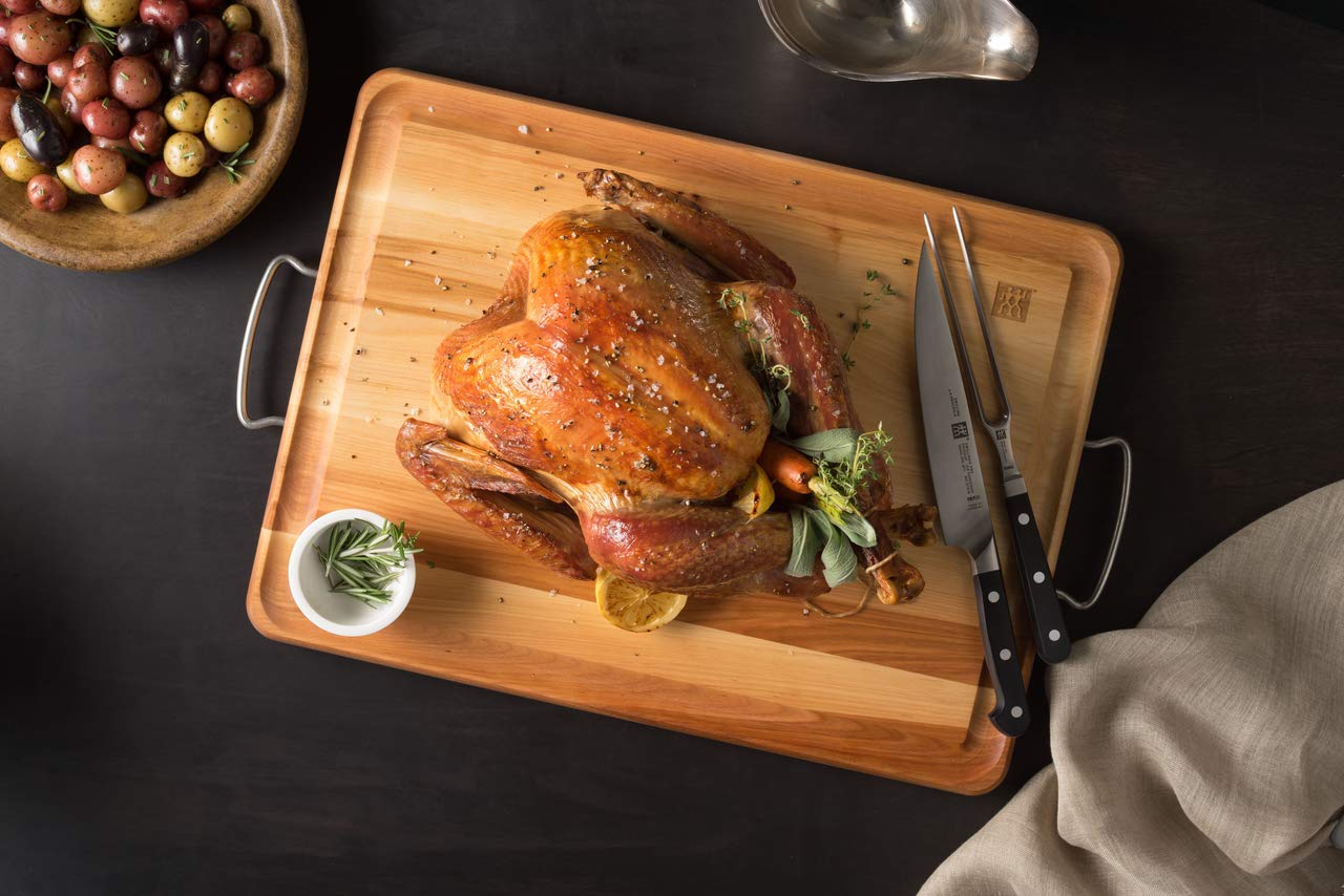 ZWILLING Pro 2-Piece Carving Knife & Fork Set - Premium Stainless Steel for Roast Beef, Turkey & Ham - Perfect for Holiday Dinners & Family Gatherings