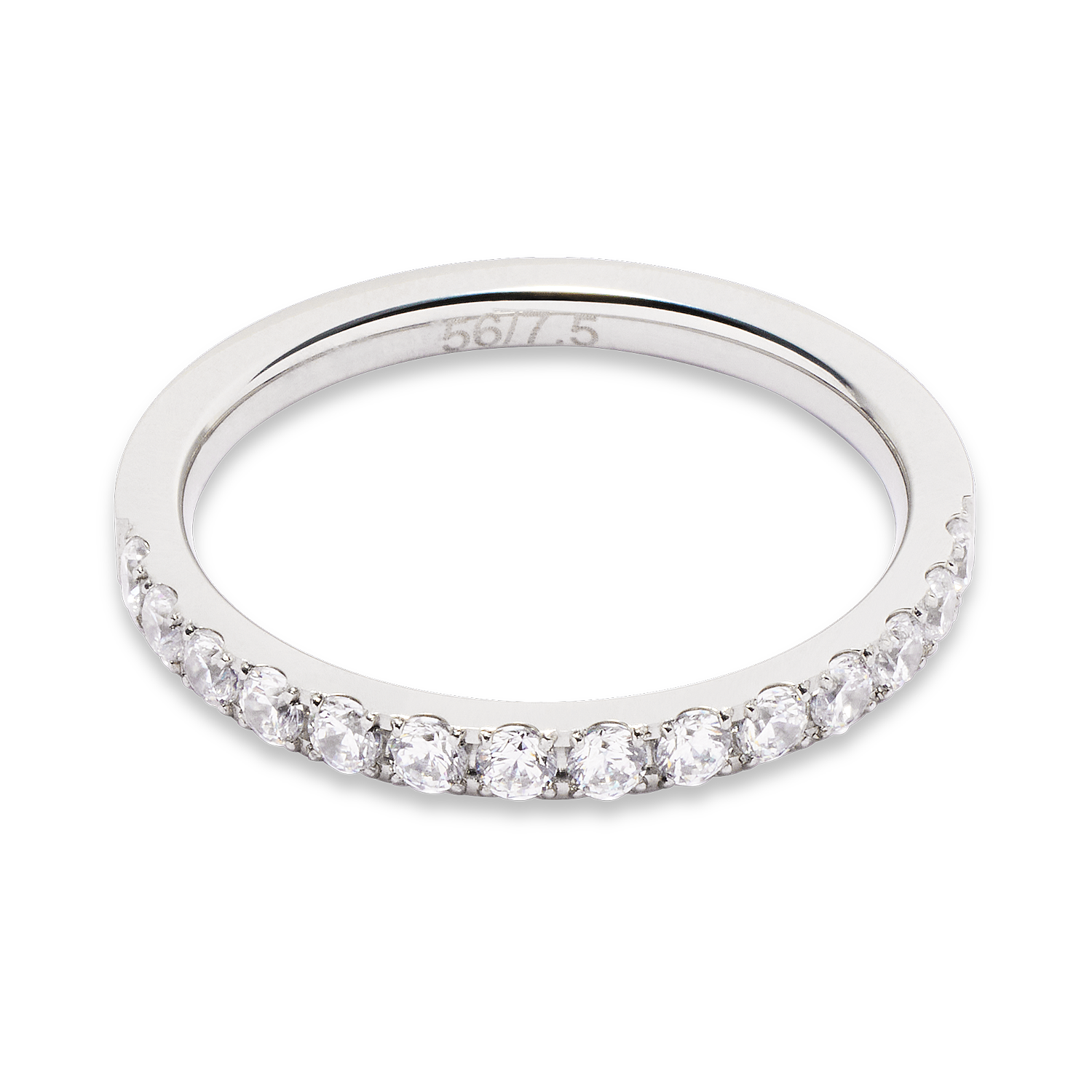 Eternal Love Silver Crystal Ring for Women - Elegant Promise & Wedding Band - Perfect for Engagement, Anniversary, and Romantic Gifts