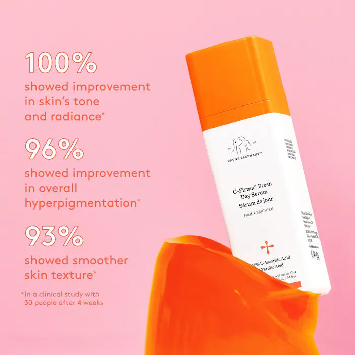 Drunk Elephant C-Firma Fresh Vitamin C Day Serum - Brightening & Anti-Aging Face Serum for Glowing Skin | Perfect for Morning Skincare Routine & Daily Hydration
