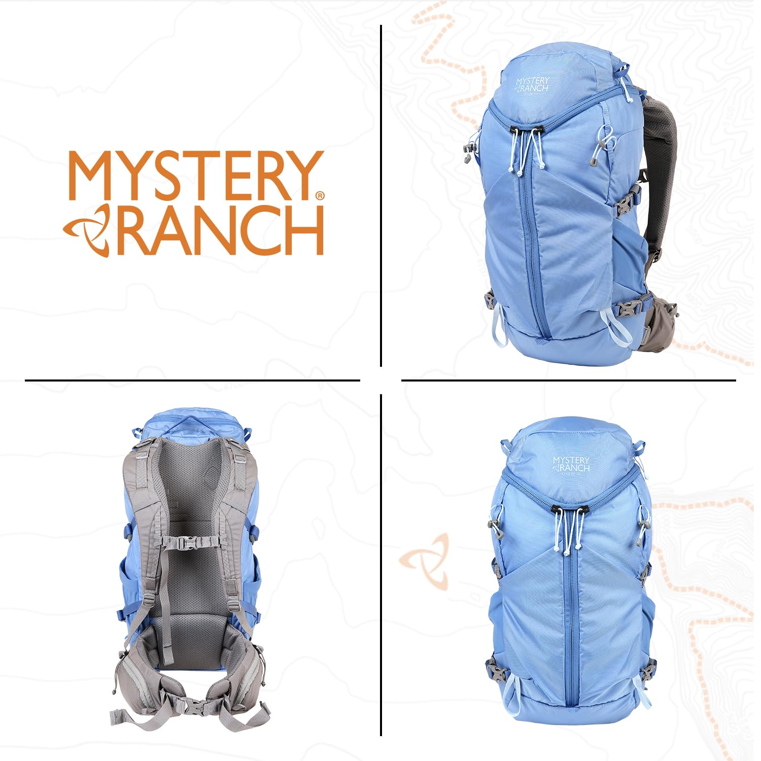 Mystery Ranch Women's Coulee 20 Backpack - Lightweight Hiking Daypack 20L, XS/S Size, Atlantic Blue - Perfect for Day Hikes, Travel & Outdoor Adventures