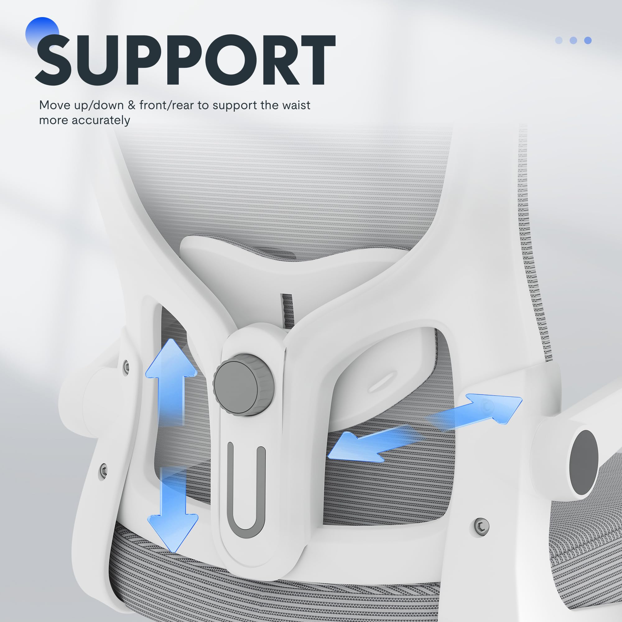 FLEXISPOT Ergonomic Drafting Chair - Adjustable Height Office Chair with 2D Lumbar Support, 3D Flip-Up Armrests, Breathable Mesh Back & Foot Ring - BIFMA Certified for Home Office, Artists, Musicians - Ideal for Standing Desks, Drawing, Guitar Playing, Studio Work & Long Work Sessions (White)