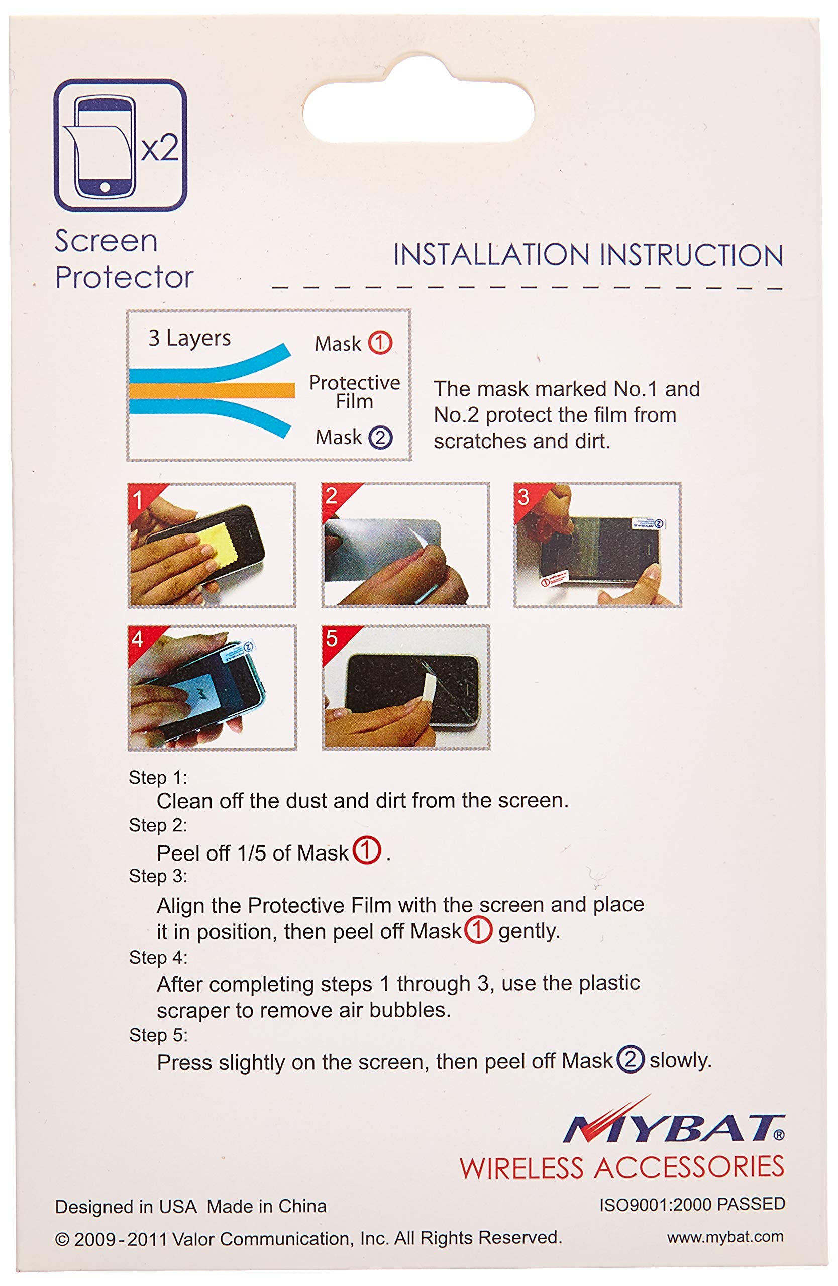 MYBAT Twin Pack Screen Protector for Alcatel 871A One Touch - Clear - Perfect for Daily Protection