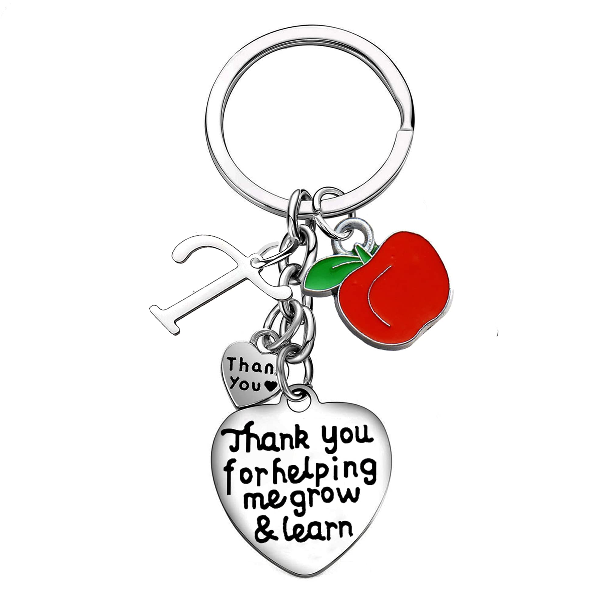 Personalized A-Z Letter Initial Keychain - Best Teacher Appreciation Gift, Graduation Gift for Educators - Perfect for Classroom Rewards, Back to School & End of Year Teacher Gifts