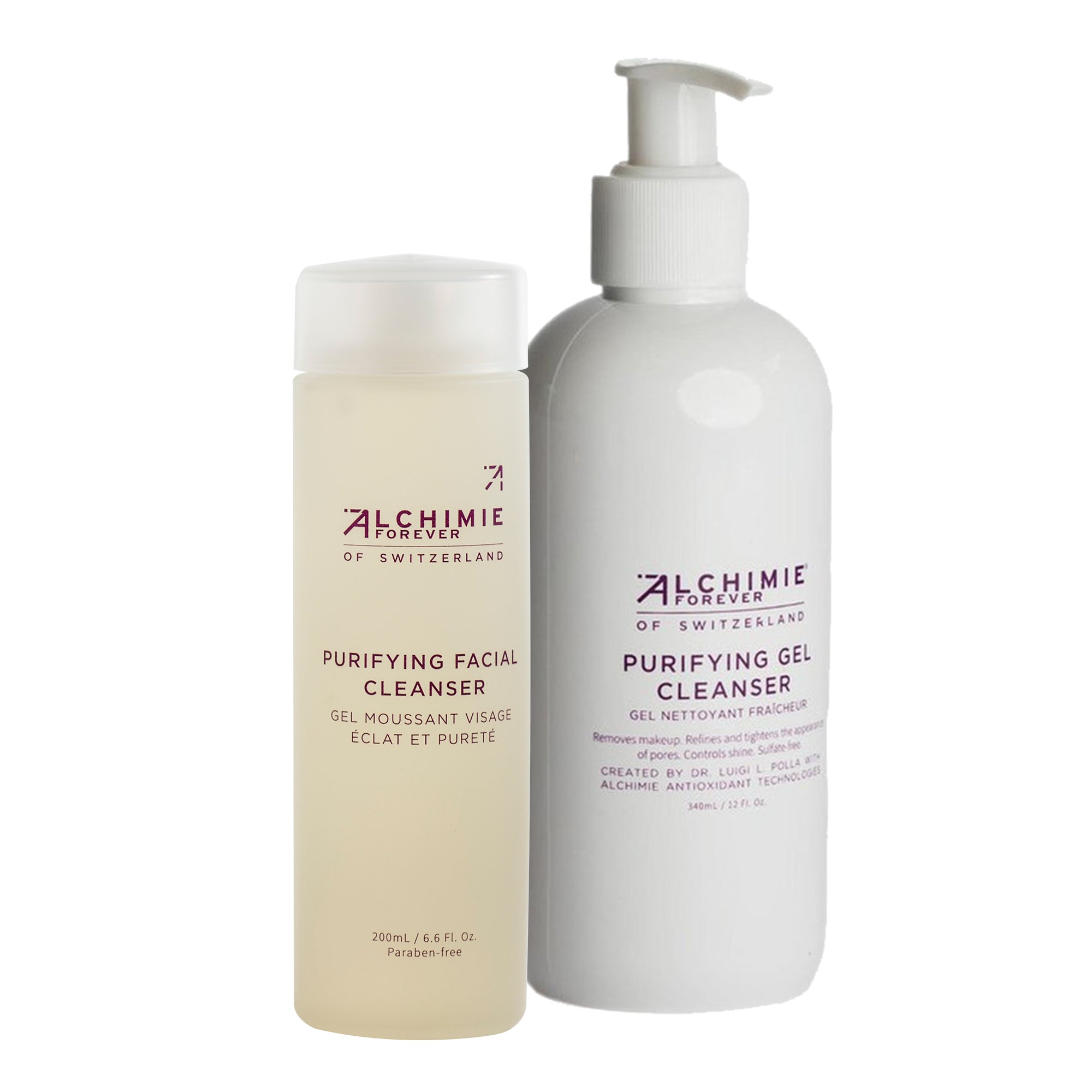 Alchimie Forever Purifying Gel Cleanser - Gentle Face Wash for Oily & Acne-Prone Skin - Deep Cleansing & Pore Minimizing - Perfect for Daily Skincare Routine & Travel