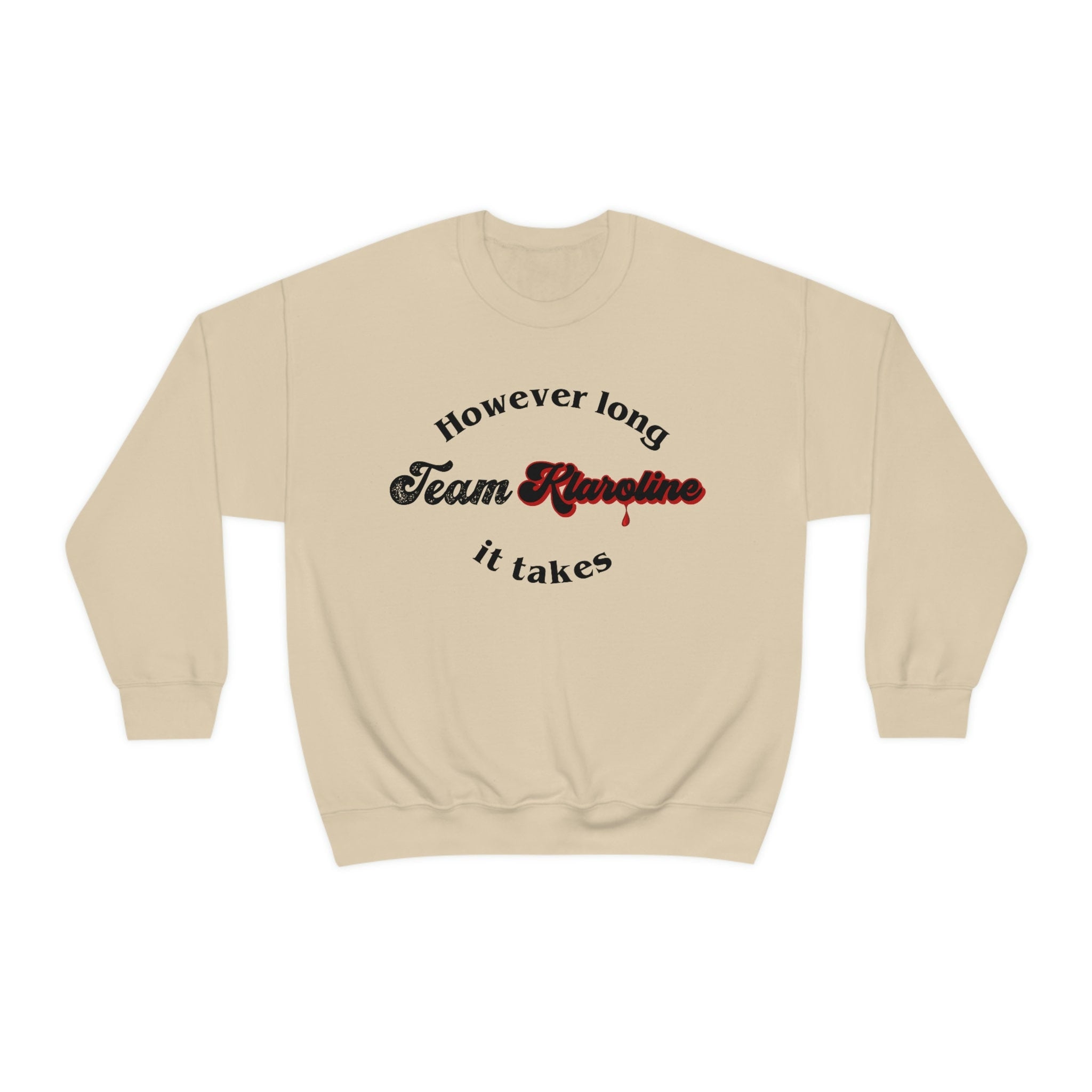 Team Klaroline Sweatshirt | The Vampire Diaries TVD Merch | Klaus Mikaelson Inspired Apparel | Perfect TVD Fan Gift for Cosplay & Casual Wear