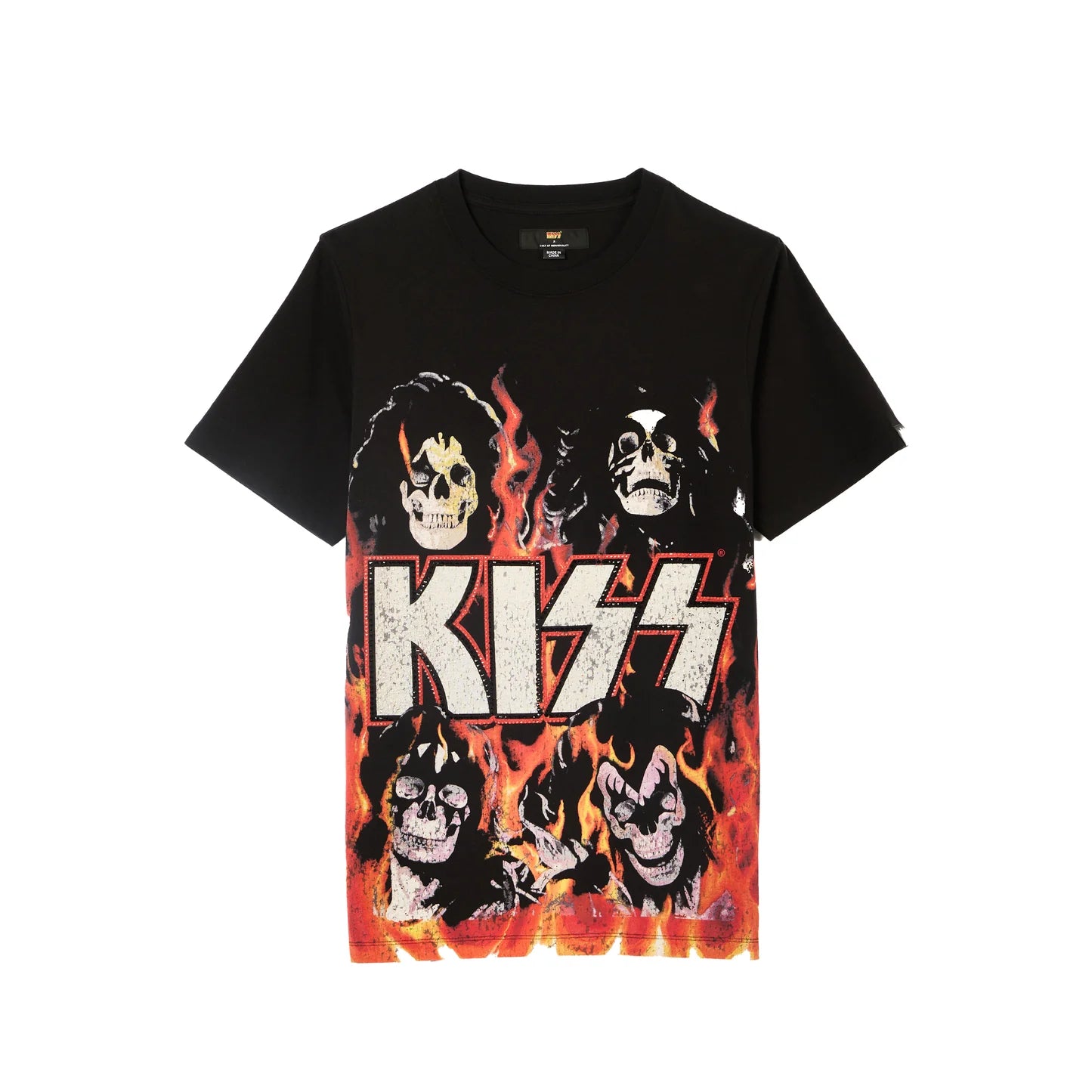 CULT OF INDIVIDUALITY Kiss Hellfire Graphic T-Shirt - Gothic Punk Streetwear for Men & Women | Perfect for Concerts, Festivals and Alternative Fashion