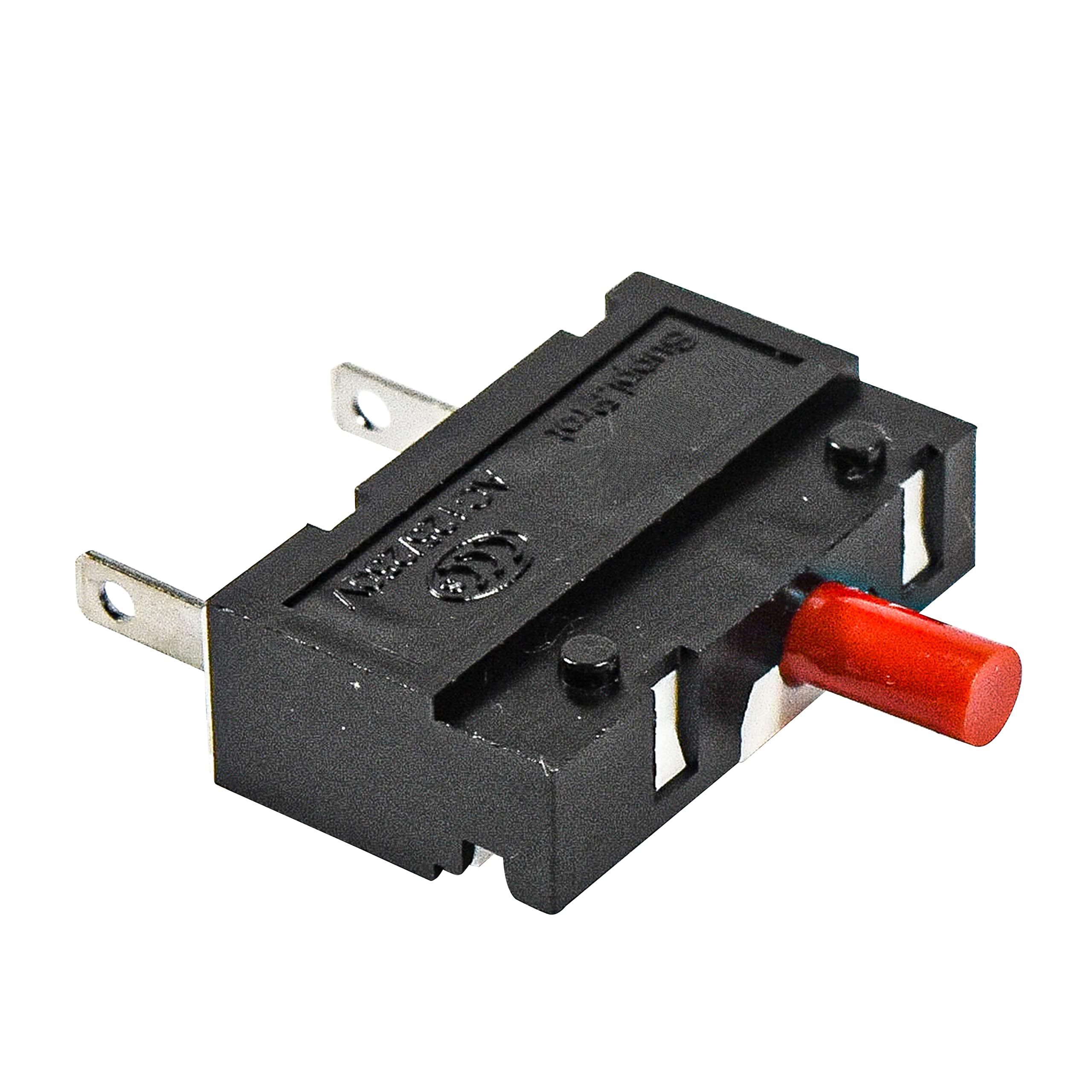 HQRP 2-Pack Push-to-Reset Thermal Circuit Breaker Switch 91-Series - 125VAC 250VAC 50VDC 2.5A UL Listed - Compatible with Motor Equipment, Blender, Garbage Disposal, Vacuum Cleaner, Coffee Grinder - Perfect for Home Appliances and Power Tools Protection