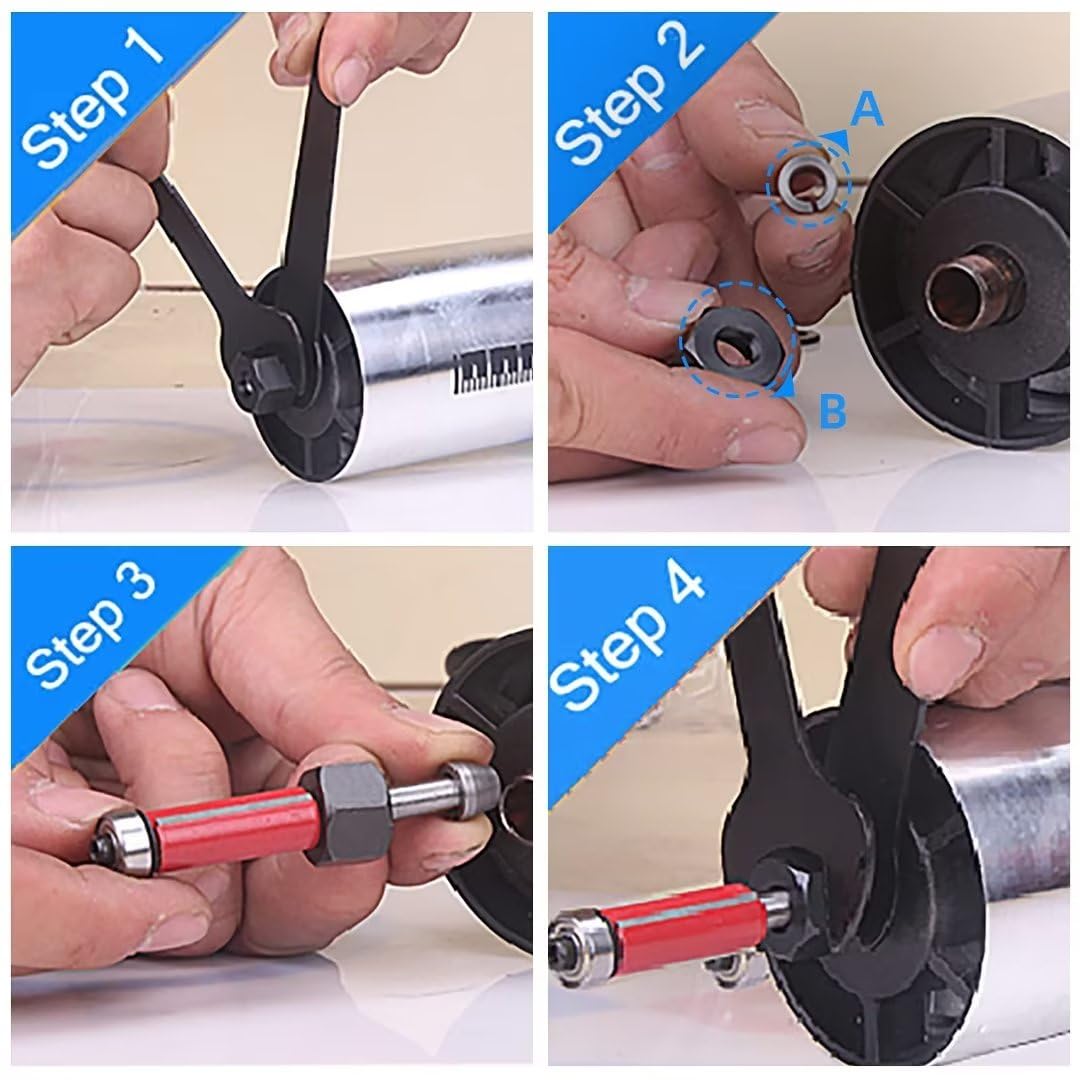 **Professional 800W Electric Wood Router Tool - 30000 RPM, 1/4