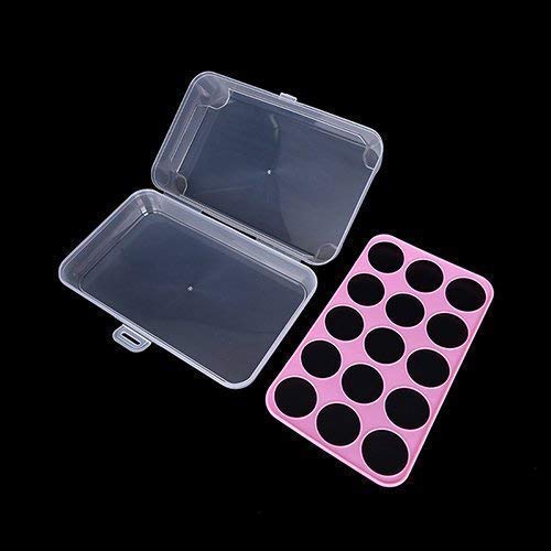 Portable 15-Grid Egg Storage Box - Plastic Single Layer Egg Holder with Tray for Fresh Eggs, Food & Vegetable Storage - Durable Kitchen Organizer for Refrigerator, Pantry & Farm Use