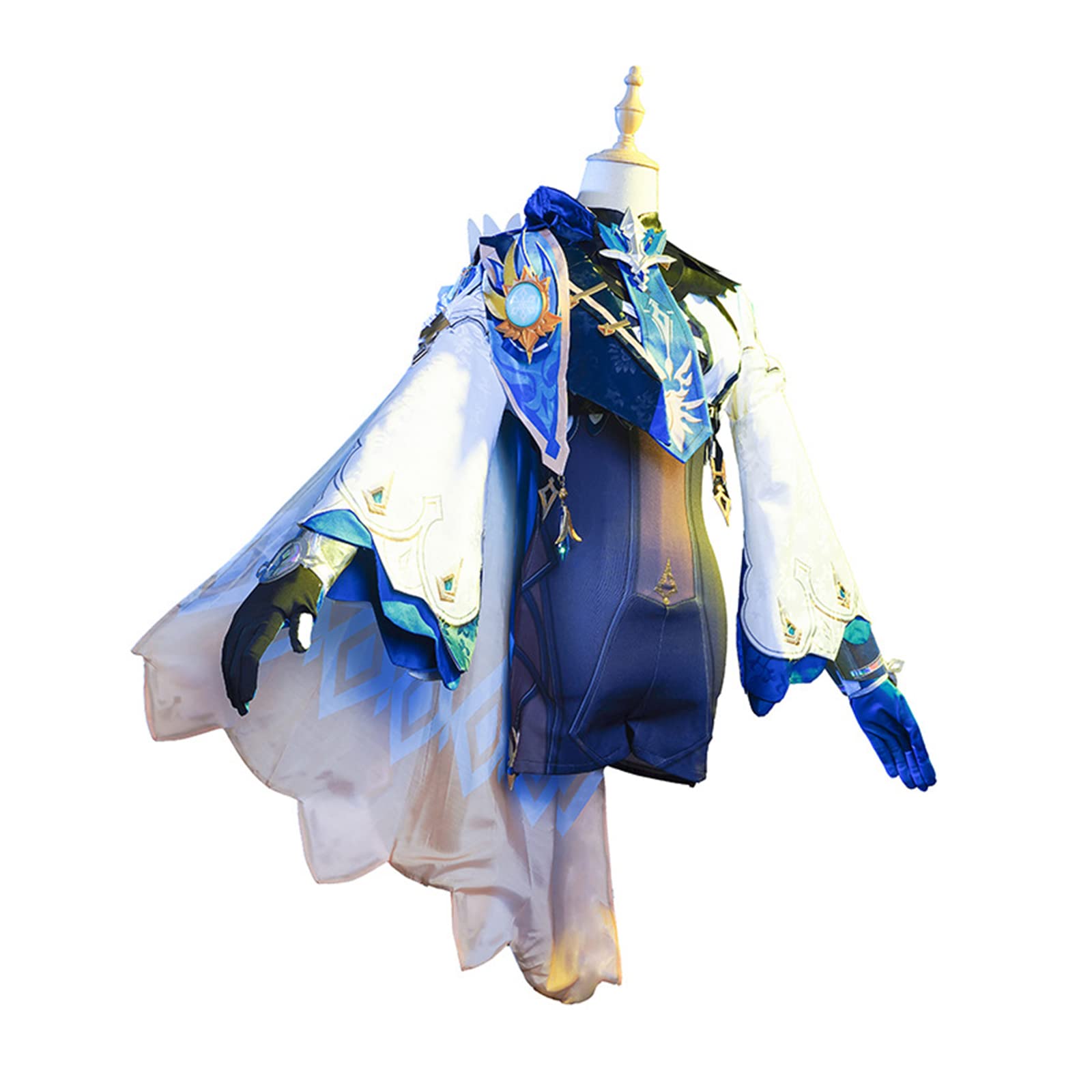 Genshin Impact Eula Cosplay Costume Full Set - Women's Anime Character Role Play Jumpsuit for Halloween, Carnival & Conventions | Premium Game Character Outfit with Accessories