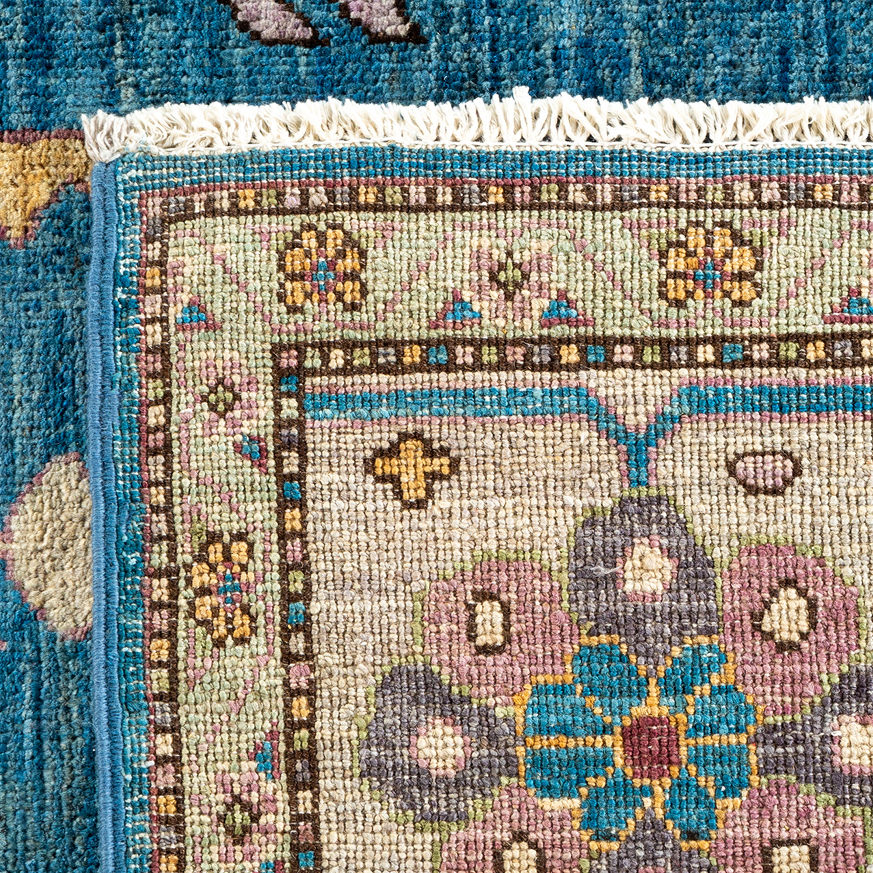 Handmade Blue Traditional Serapi Wool Rug 8'5 x 10'7 - Authentic Persian Design for Living Room, Bedroom & Home Decor