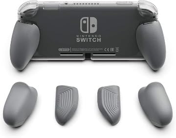 Refurbished Nintendo Switch Lite Console - Gray | Portable Gaming Bundle with Enhanced Battery Life | Perfect for Travel, Commuting & On-the-Go Entertainment