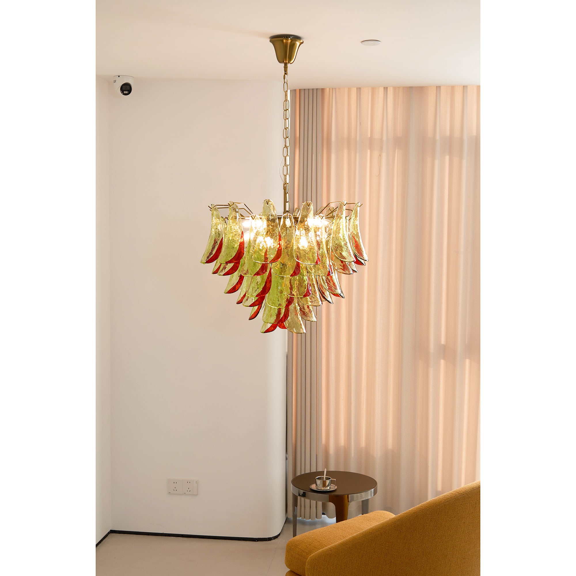 Marielle Murano Glass Chandelier - Elegant Crystal Ceiling Light Fixture for Dining Room, Living Room & Bedroom Decor
