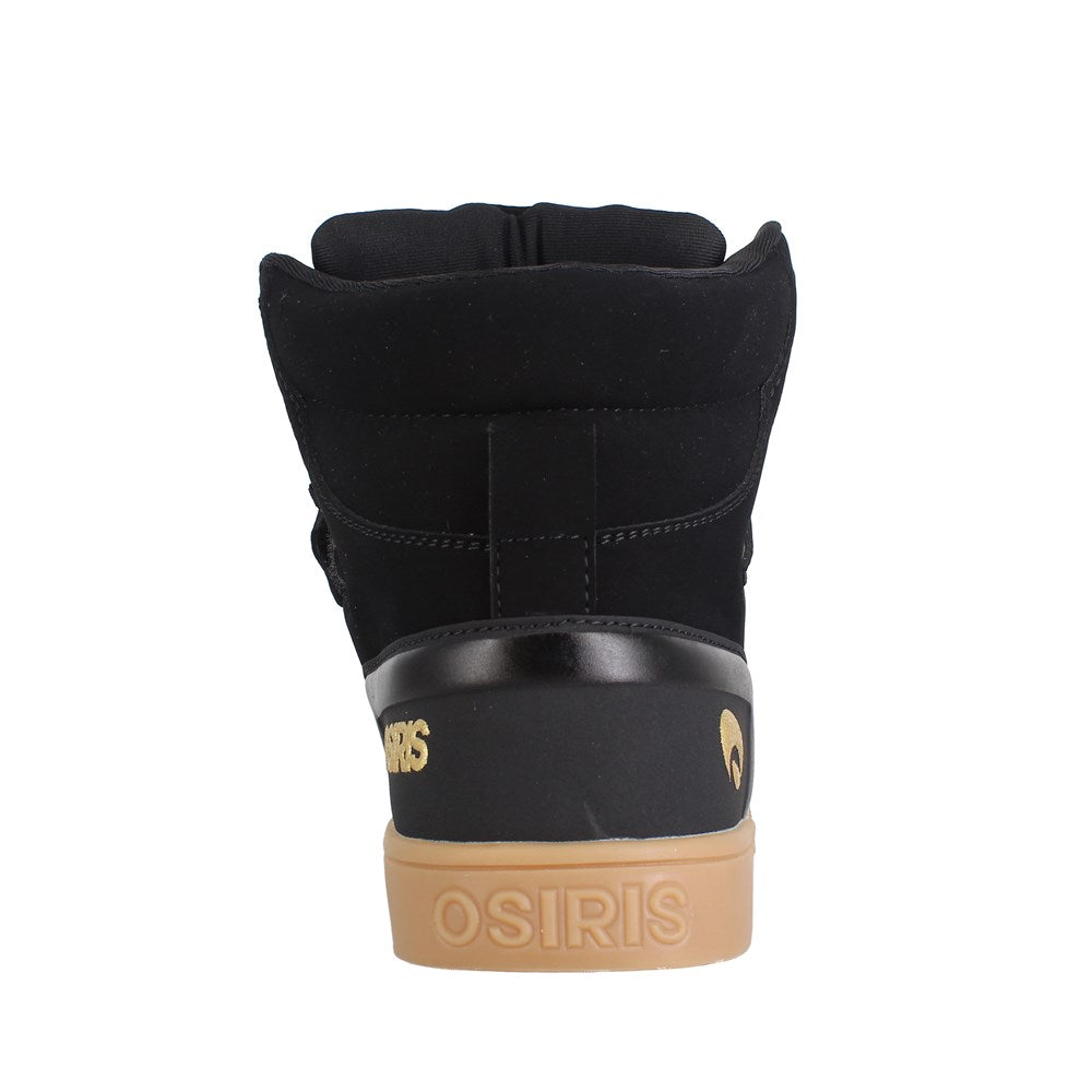 Osiris RIZE ULTRA Men's Skate Shoes - Black/Gold/Gum Colorway | High-Performance Skateboarding Sneakers for Street Style & Extreme Sports