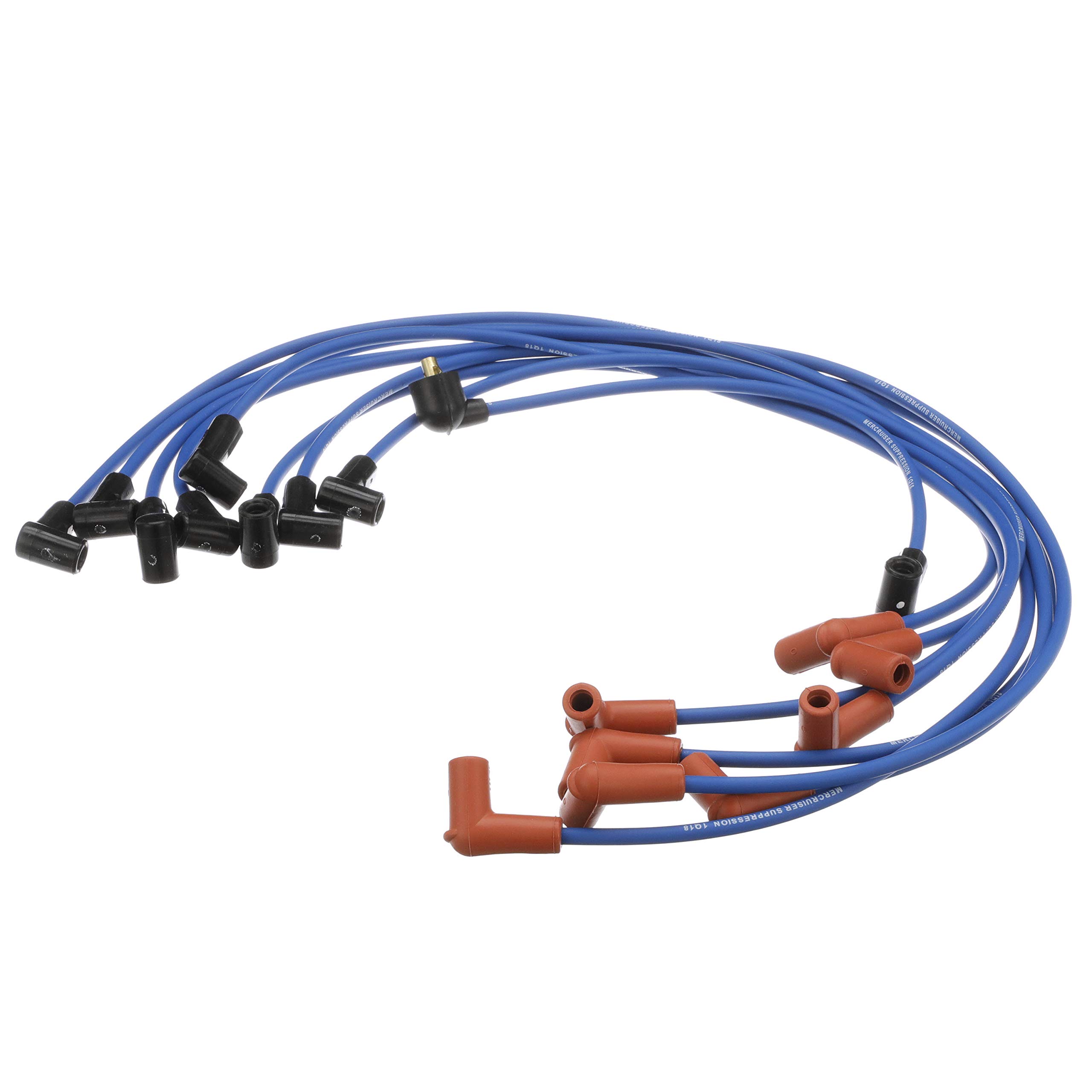Quicksilver 847701Q24 Blue High-Performance Spark Plug Wire Kit - Compatible with Marine & Automotive Engines - Perfect for Boats, Jet Skis, and Performance Vehicles