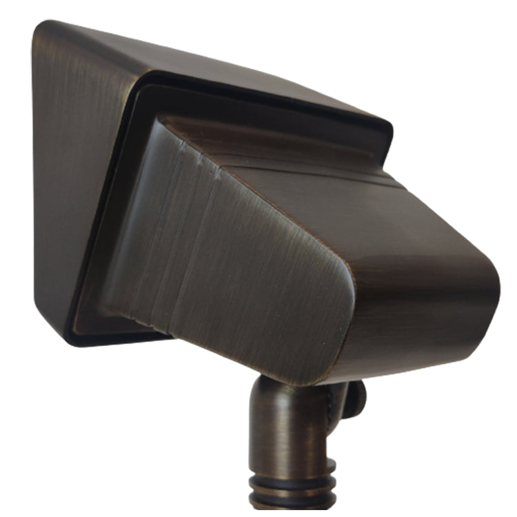 FPBCC05 Cast Brass 3CCT Adjustable 3W 10W Rectangular Built-In LED Flood Light - Low Voltage Outdoor Lighting Fixture for Garden, Pathway, and Landscape Illumination