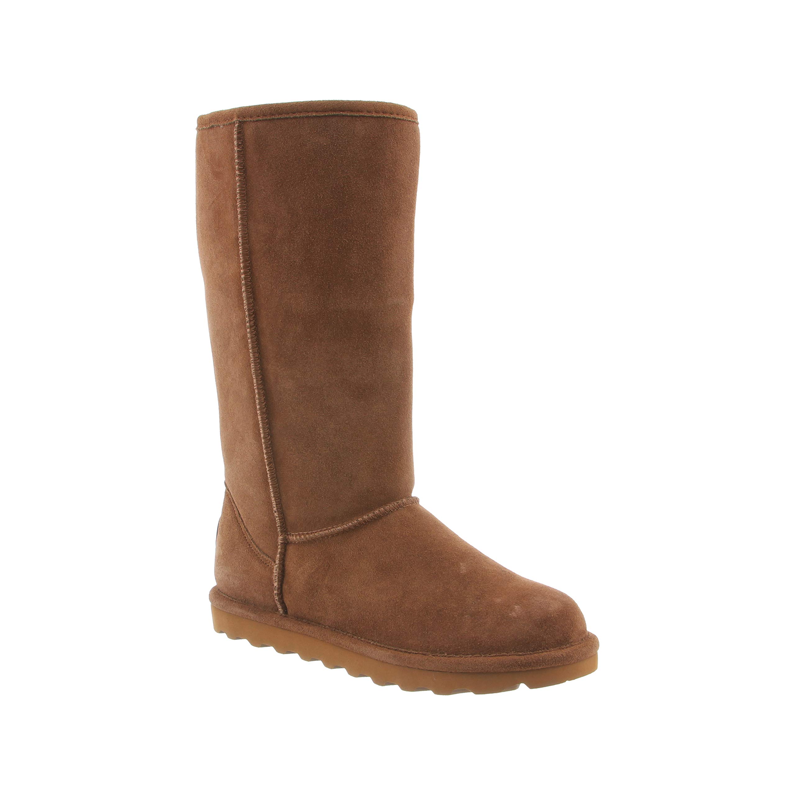 BEARPAW Women's Elle Tall Wide Winter Boots - Classic Suede Slip-On Ankle Boots in Multiple Colors | Comfortable Warm Snow Boots for Women | Perfect for Casual Outfits, Winter Hiking & Cold Weather