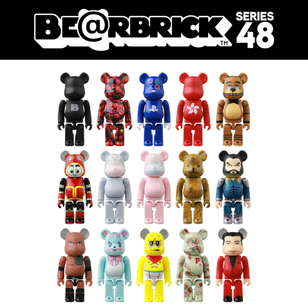 Bearbrick Medicom Series 48 Blind Box Collectible Figures - Limited Edition Vinyl Art Toys for Display & Collection - Perfect for Home Decor, Office Display, and Gift Giving