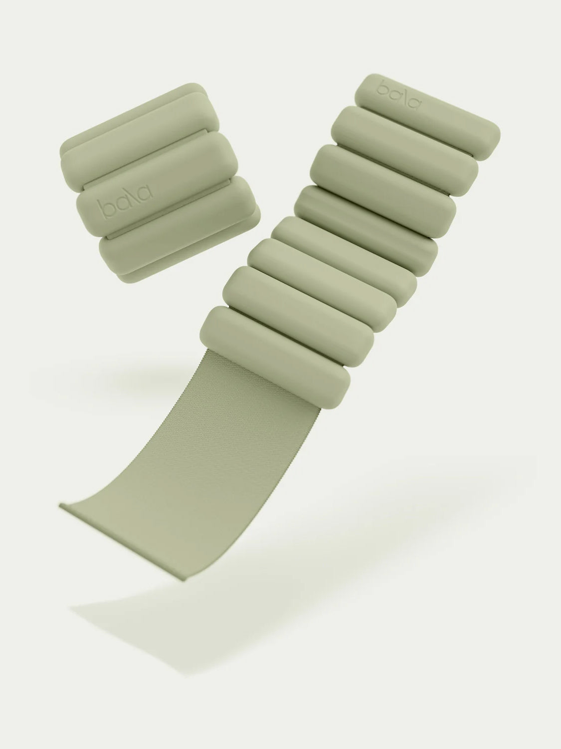 1lb Bala Ankle & Wrist Weights - Adjustable Fitness Bands for Home Workouts, Yoga, Pilates & Strength Training - Sage Green